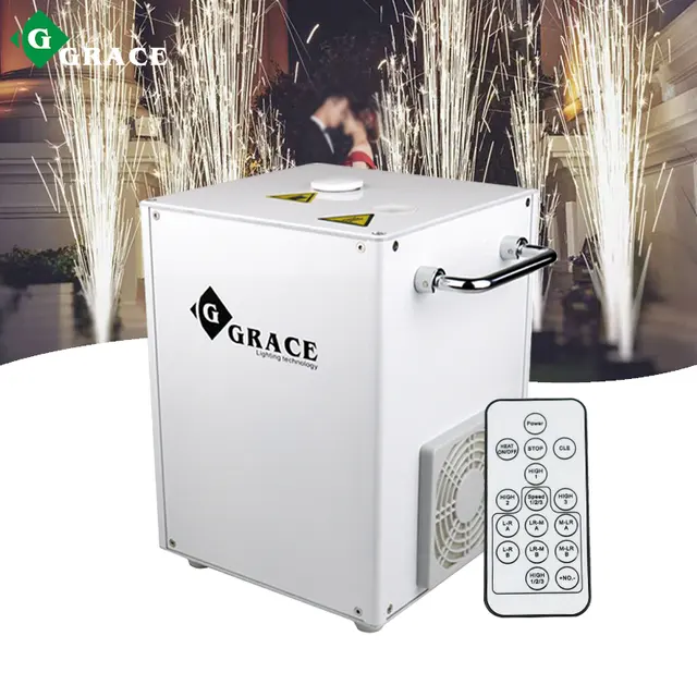 Grace Remote DMX Control Cold Sparks Fireworks Birthday Wedding Cold Sparkler Machine