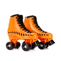 Patins à roulettes quad pour adolescents et adultes - Patins à quatre roues à double rangée pour location sur patinoire