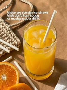 Pailles à boire écologiques en farine de riz de 13 mm, comestibles, biodégradables, extra larges, pour les boissons au thé à bulles, les boissons Boba, le thé au lait - Product Image 4
