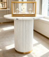 Vitrine à bijoux éclairée en métal avec dessus en verre, de haute qualité, durable, facile à nettoyer, pour les magasins de détail, GZowin