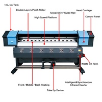 Venta al por mayor 1,8 m de ancho de gran formato dos cabezales de impresión xp600 dx5 impresora de tinte digital eco solvente plotter i1600 impresora eco solvente
