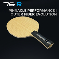 Raqueta de Tenis de Mesa SANWEI 75R 5+2H-GLC con Anillo de Arco Exterior para Ataque Rápido y Loop, Profesional, para Nivel Intermedio a Avanzado