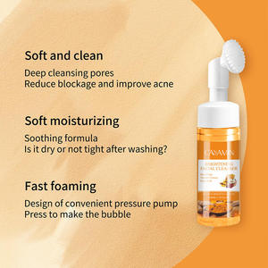 Nettoyant moussant pour le visage au curcuma, nettoyage en profondeur, nettoyant facial au curcuma, mousse nettoyante pour le visage pour tous types de peau - Product Image 4