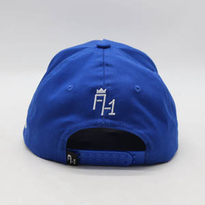 Gorra de Béisbol Personalizada Azul de 5 Paneles con Logotipo Bordado en 3D, Gorra Trucker Deportiva de Algodón y Sarga con Visera de Gamuza, Forro de Satén, Estilo Hip Hop, Playa - Product Image 4
