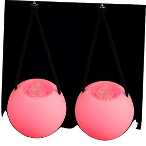 Wholesale Changing Color <b>LED</b> Poi <b>Balls</b> Light up With String Flashing Belly Dance <b>LED</b> <b>Ball</b> Toys for Night Club Christmas Party - Product Image 5