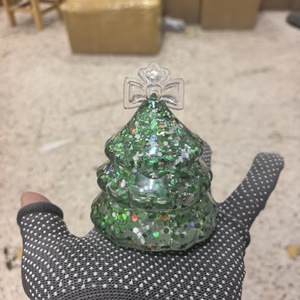Needoh Christmas Tree Transparent Glitter <b>Squishy</b> Toy Slow Rebound Sensory Fidget Stress Relief Cute Christmas Party Gift - Product Image 2