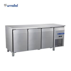 Entrepôt des émirats arabes unis liquidation des stocks Restaurant cuisine sous-comptoir 2 portes ventilateur refroidissement <span class=keywords><strong>réfrigérateur</strong></span> <span class=keywords><strong>congélateur</strong></span> - Product Image 3