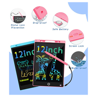 Tablette d'écriture LCD pour enfants, écran couleur, tableau magique effaçable en un clic, 8,5, 10, 12, 16 pouces