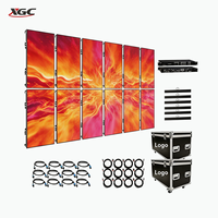 Mur vidéo LED 500x500, pour cérémonie de mariage et salon professionnel, écran d'affichage flexible pour événements en extérieur et en intérieur
