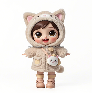 Özel Tasarım Plastik Peluş Kedi Oyuncak Bebek Vinil Kombinasyon Bebekler OEM/ODM Hizmetleri Kişiye Özel Peluş Doldurulmuş Hayvanlar - Product Image 2