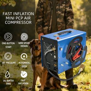 <span class=keywords><strong>Compresseur</strong></span> d'air PCP portable SolidTop <span class=keywords><strong>12V</strong></span> 4500PSI avec convertisseur de puissance intégré, sans huile, arrêt automatique, avec bobine de fil, moteur de pompe pour la <span class=keywords><strong>plongée</strong></span> sous-marine - Product Image 6