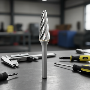 Fresa Rotativa Cónica de Punta Esférica TTAKE Ab8700 de 9.6 mm de Carburo Sólido para Corte y Modelado de Precisión - Product Image 3