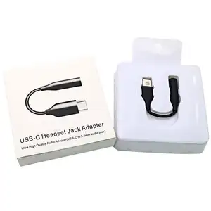 Usb C ke 3.5mm Audio Jack 3.5mm, Adaptor Audio Tipe C kualitas tinggi untuk Samsung, adaptor Jack Headset usb-c