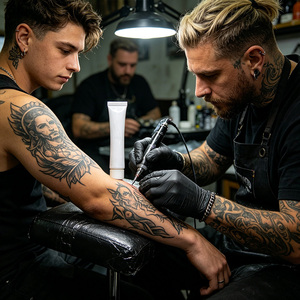 Nuevo Lanzamiento 2026, Bálsamo para Tatuajes Premium de 10g, Cuidado Natural y Suave para Cejas y Labios, para Estudios y Salones de Tatuajes - Product Image 4