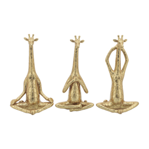 Statuette Decorative a Forma di Giraffa Yoga per Casa, Ufficio, Bagno, Soggiorno - Scultura d'Accento Ornamentale - Product Image 2