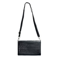 Nouveauté Sac bandoulière vierge en PU à motif crocodile pour sublimation, sac à main pour femme pour impression par transfert thermique