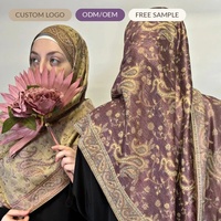 NOUVEAU Hijab personnalisé à motif Paisley pour femmes, foulard imprimé double face, châle musulman, usine OEM ODM