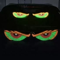 Écran LED RVB dynamique « Oeil du Diable » pour contrôle d'application, lumière d'avertissement de pare-brise de camion, modification de fenêtre Tesla, texte et logo