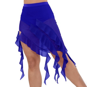 Falda de Danza Lírica Asimétrica en Espiral MiDee para Mujeres Adultas con Braguitas Integradas para Escenario y Entrenamiento - Product Image 4