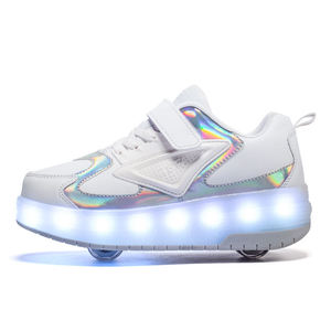<span class=keywords><strong>Chaussures</strong></span> à roulettes lumineuses 2-en-1 OEM en gros, <span class=keywords><strong>chaussures</strong></span> à roulettes <span class=keywords><strong>Heelys</strong></span> rechargeables et clignotantes pour le patinage urbain - Product Image 3