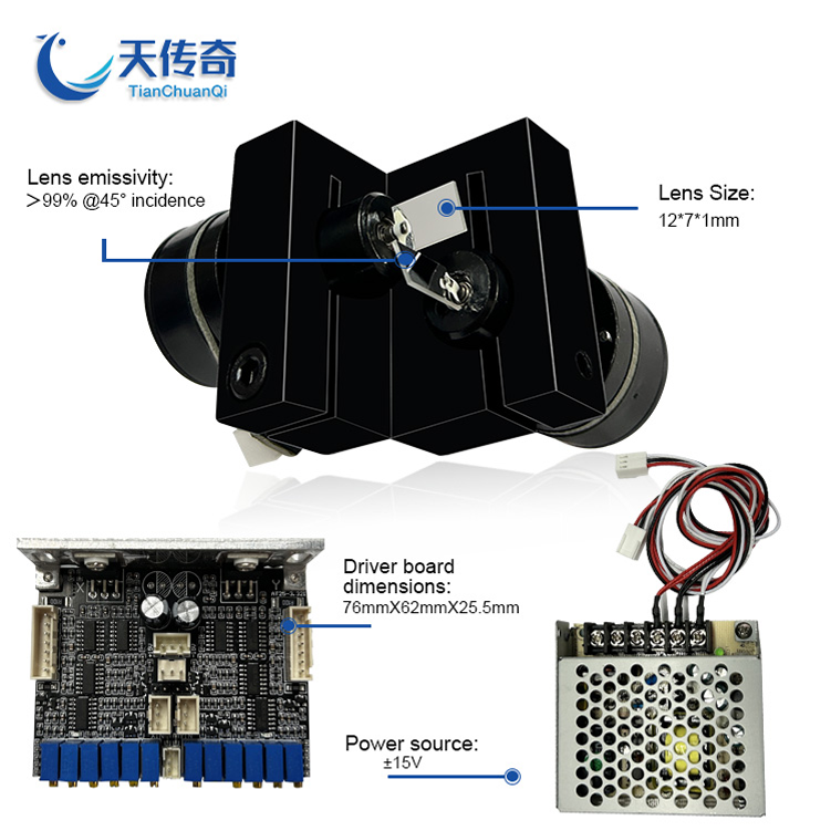 小型激光编码机用廉价Xy振镜25kpps激光扫描仪Galvo模拟电压