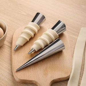 Moule à cornets de croissant danois en acier inoxydable, tube spiralé, outil de cuisson DIY – Offre Spéciale - Product Image 1