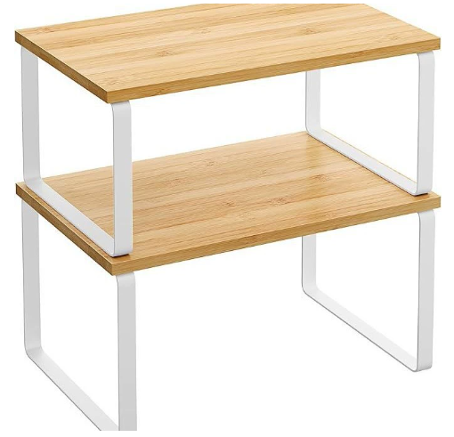 Colore bambù + cornice in ferro bianco