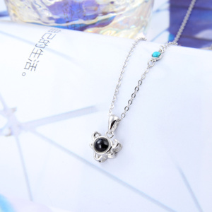 Collana con ciondolo in argento Sterling 925 moda estate Langyue gioielli da donna personalizzati dodici costellazioni Sagittarius Design - Product Image 2