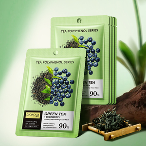 Ventas calientes al por mayor BIOAOUA <span class=keywords><strong>Té</strong></span> <span class=keywords><strong>verde</strong></span> y arándano <span class=keywords><strong>Mascarilla</strong></span> rejuvenecedora Hidratante y reparadora <span class=keywords><strong>Mascarilla</strong></span> hidratante <span class=keywords><strong>para</strong></span> todo tipo <span class=keywords><strong>de</strong></span> piel - Product Image 1