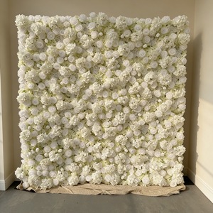 Muro de Flores Artificiales de Larga Duración y Resistentes a la Decoloración, 8 pies x 8 pies, Decoración de Fondo para Bodas, Fiestas y Recepciones - Product Image 4