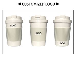 Gobelet de voyage en bambou personnalisé de 12 oz/350 ml avec couvercle à boucle, écologique, réutilisable, anti-fuite, mug à café, cadeaux promotionnels - Product Image 3