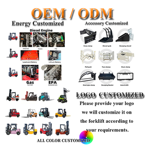 מלגזה דיזל חדשה 15 טון 10 טון גדולה, מלגזה דיזל כבדה לעבודה בחוץ לנמל עם מנוע אמין - Product Image 3