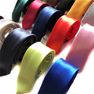 เนคไทผอมทรงสลิมสำหรับผู้ชาย ลายแจ็คการ์ด สีแชมเปญ สีส้ม สีแดง สีม่วง สีน้ำเงิน สำหรับงานแต่งงาน - Product Image 1