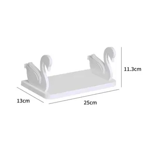 Étagère Swan à usage domestique sans <span class=keywords><strong>poinçon</strong></span> amovible cuisine salle de bain étagère multifonctionnelle support de support suspendu - Product Image 3