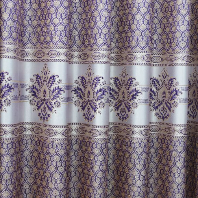 Factory supply jacquard blackout cotton design room curtains