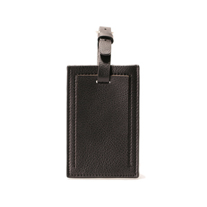 Original Noir En Cuir Véritable Personnalisé <span class=keywords><strong>Étiquette</strong></span> de <span class=keywords><strong>Bagage</strong></span> Pour Cadeau De Mariage - Product Image 2