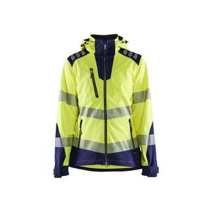 BLAKLADER-Chaqueta Softshell Hi-Vis para Mujer 479125133389S Amarillo/Azul Marino-EAN 7330509776605 ROPA DE TRABAJO DE 2017 - Product Image 1