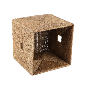 Handmade <b>Square</b> Sea Grass Woven Eco-Friendly Multi-Purpose Storage <b>Basket</b> Simple Style Multifunctional Design Custom Sizes - Product Image 1