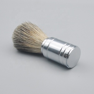 Plata brocha de afeitar de tejón brocha de afeitar nudos - Product Image 3