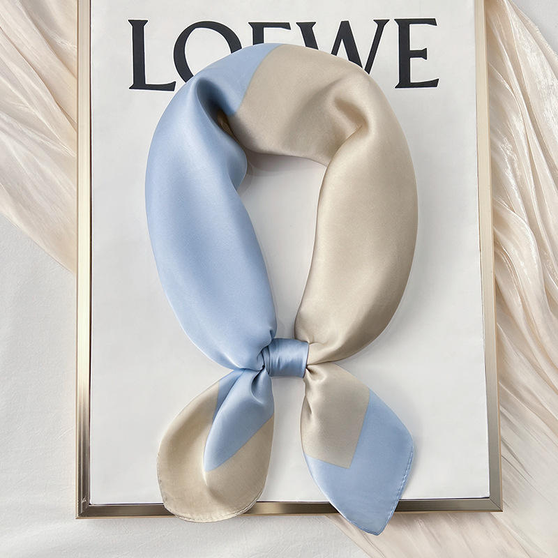 Two-color matching-blue coffee-7070cm