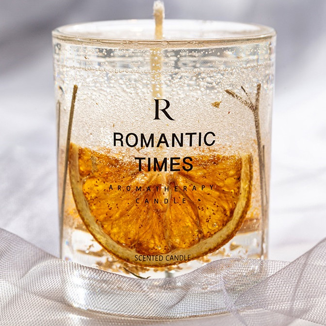 AROMA HOME Decor Flower Scent Jelly Fragrance Candle Luxury Private Label Gel Soy Wax Scented Candle in Glass Jar 4