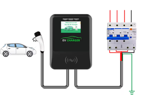 Einstellbare Tragbare Elektrofahrzeug-Ladestation IP55 Wandmontierte Ladestation 7kW-22kW Typ 2 AC-Ausgang 16A 32A Neues Modell - Product Image 4