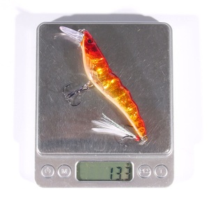 Esche Artificiali Rigide MI139 da 10,5 cm e 13g a Forma di <span class=keywords><strong>Gamberetto</strong></span> <span class=keywords><strong>con</strong></span> Amo a Piuma per la <span class=keywords><strong>Pesca</strong></span> - Vendita all'Ingrosso - Product Image 5