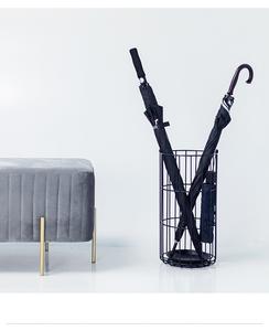 Indoor Free Standing Nero <span class=keywords><strong>Metallo</strong></span> Rotonda Umbrella Stand per Delle Canne, Bastoni Da Passeggio per la Casa Ufficio - Product Image 6