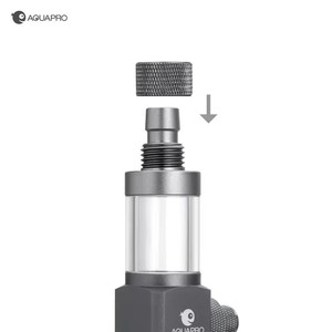 Difusor externo de CO2 AQUAPRO, atomizador de CO2 <span class=keywords><strong>AQUAPlant</strong></span>, difusor de filtro para paisajismo de pecera, aleación de aluminio - Product Image 4