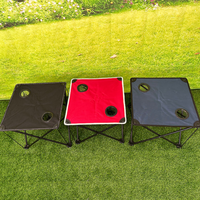 Table d'extérieur moderne en métal pas chère, se déplie automatiquement pour une utilisation en parc