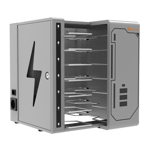 7 Bay USB C Charging Cabinet 45W PD QC3.0 PPS Multi Device Charging Cabinet for Tablet Chromebook Laptop School Classroom
