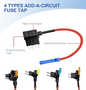 Adaptateur de <span class=keywords><strong>fusible</strong></span> automobile à lame, standard, mini, micro2, profil bas, porte-<span class=keywords><strong>fusible</strong></span> APM ATM APS, 12V 24V, étanche, pour circuit automobile - Product Image 3