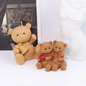 Bouteille de <span class=keywords><strong>lait</strong></span> ours Silicone bougie moule Animal ours résine savon moule pour résine époxy coulée chocolat gâteau décoration bricolage Supplie - Product Image 4