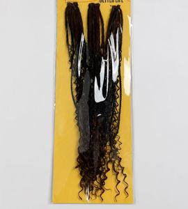 Extensions de cheveux tressés au crochet pré-bouclées de 24 pouces, texture feutre, douces, petites boucles africaines, longues et ondulées, faites à la main - Product Image 2